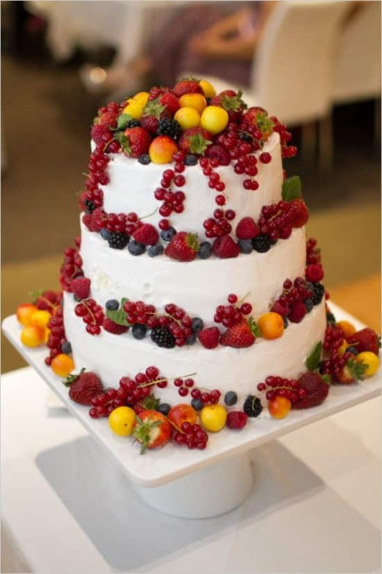 Bolos Decorados com Frutas